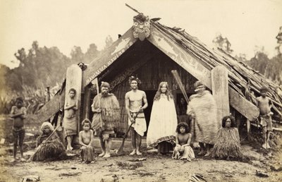 Gruppe von Maoris, 1876 von James Bragge